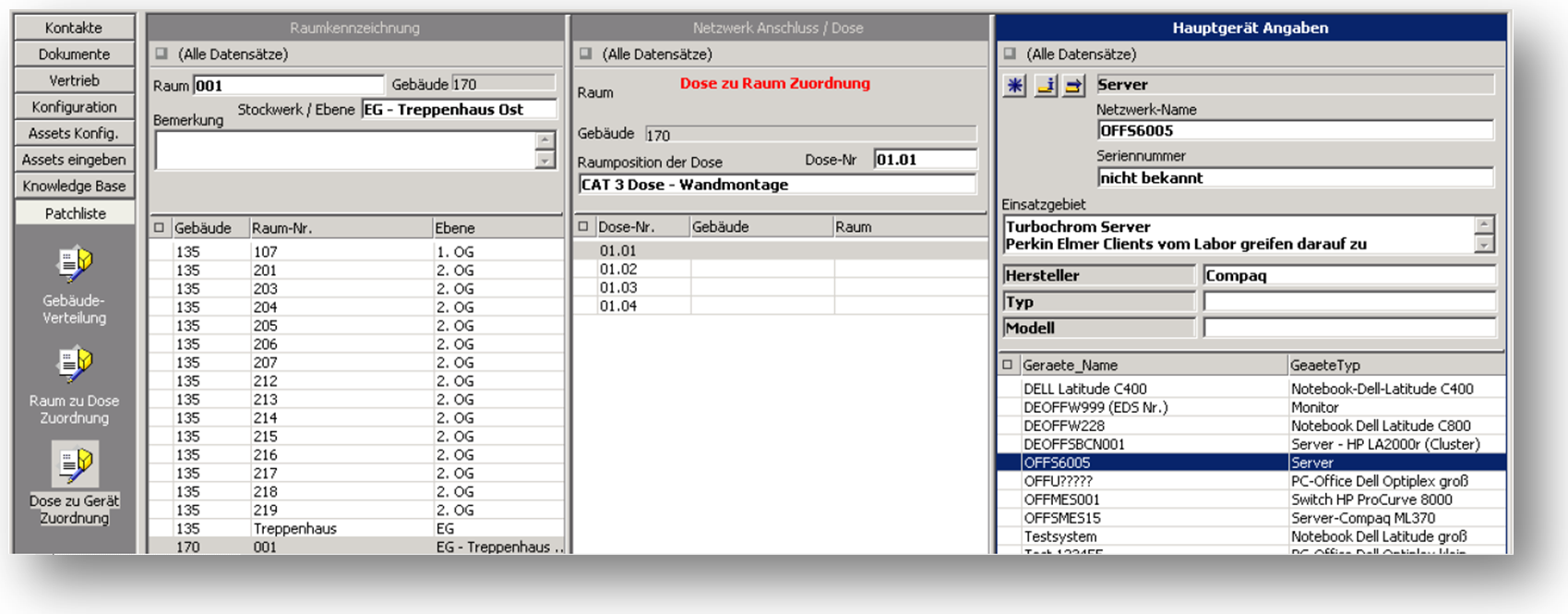 Invista - Asset Netzwerkverbindung folgen